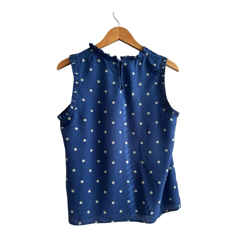 Boden Blue Ruffled Blouse - Picture 2 of 6